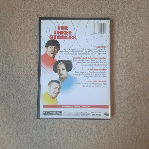 The Three Stooges DVD (Volume 2), includes rare 1949 pilot 'Jerk of All Trades - Picture 2 of 4